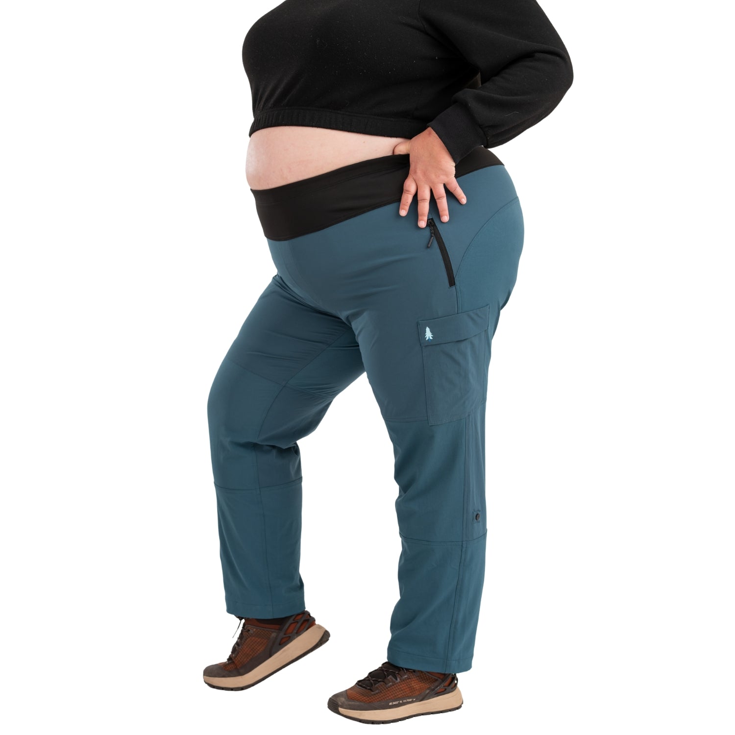 Thicket Adventure Brecken Hiking Pants BOOTY FIT Blue Plus Sizes 18-28