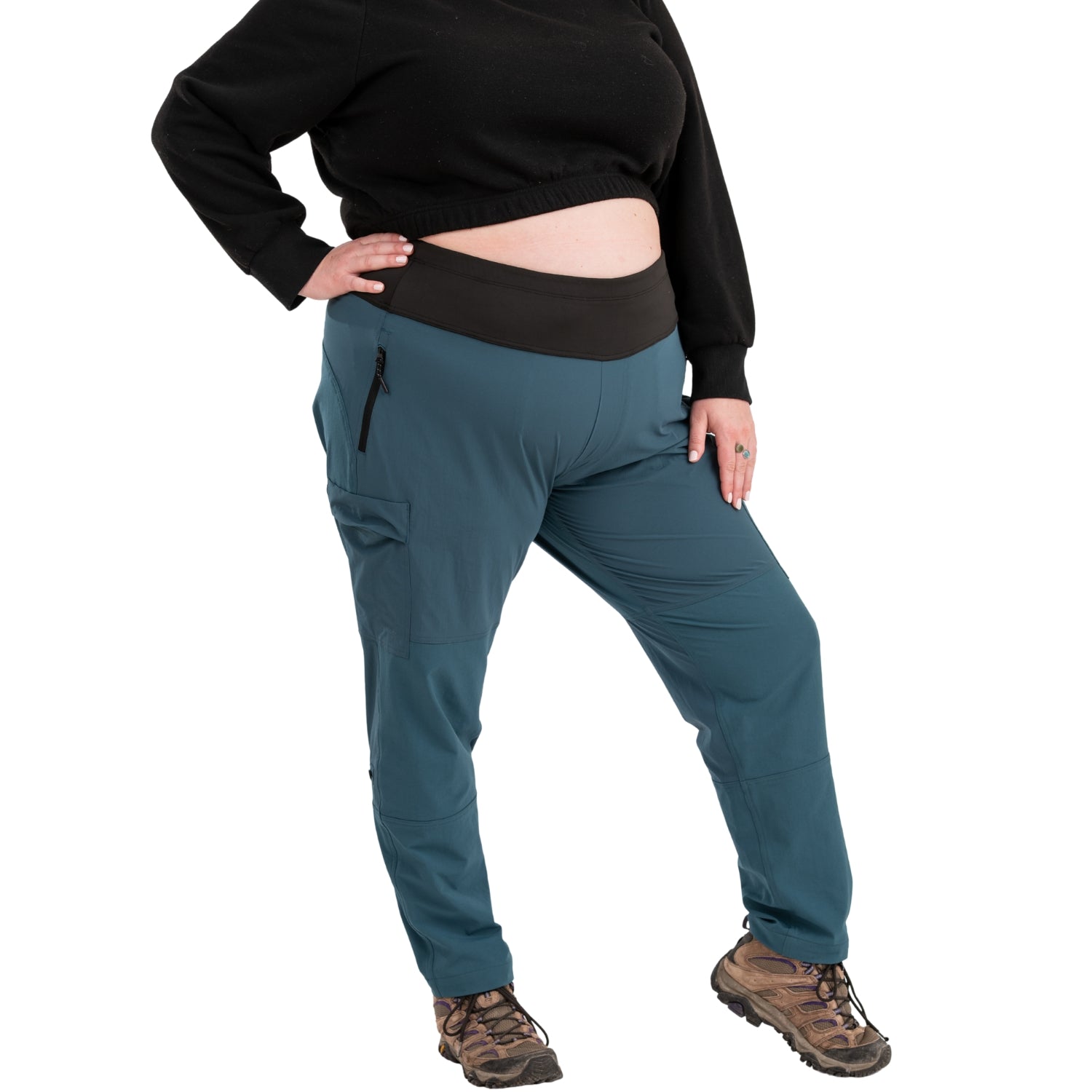 Thicket Adventure Brecken Hiking Pants BOOTY FIT Blue Plus Sizes 18-28