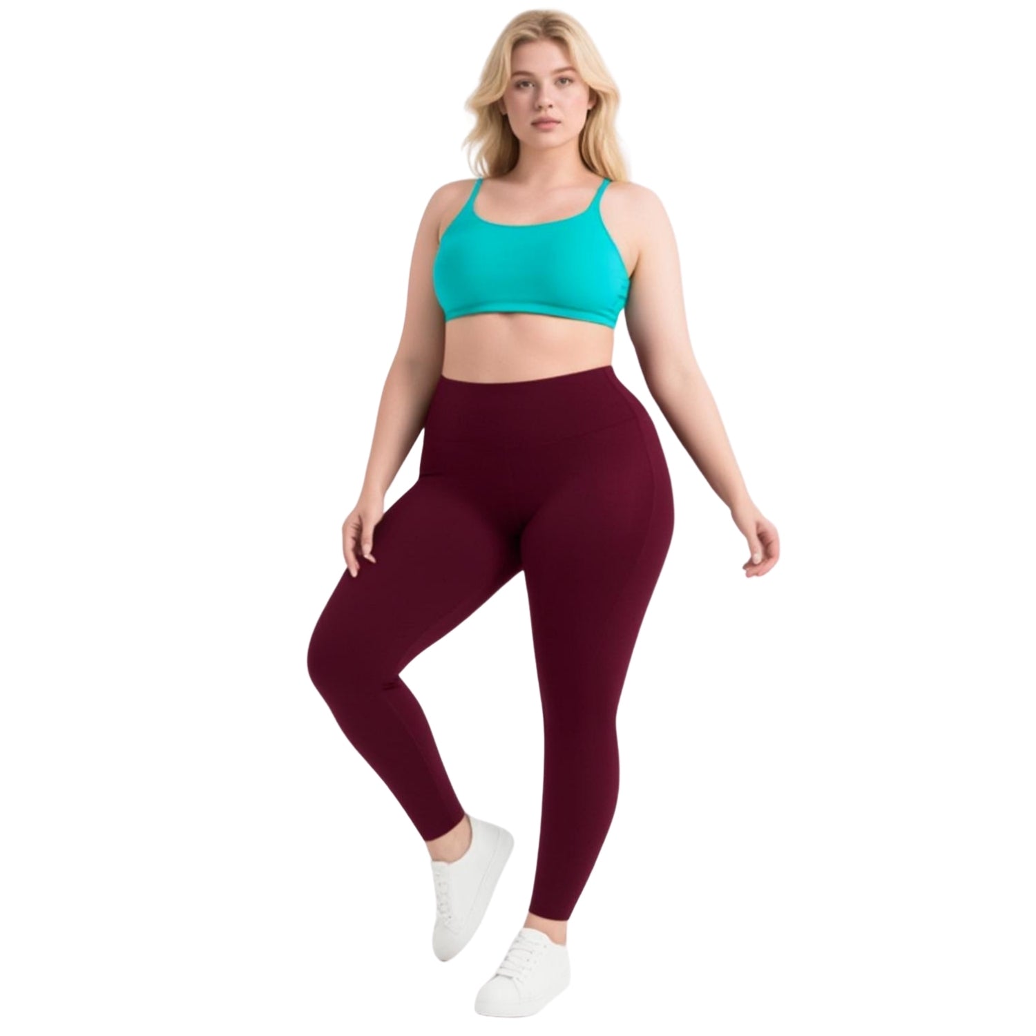Veronica Fleece Lined Women's Plus-Size Leggings Plum Sizes 8 - 30+