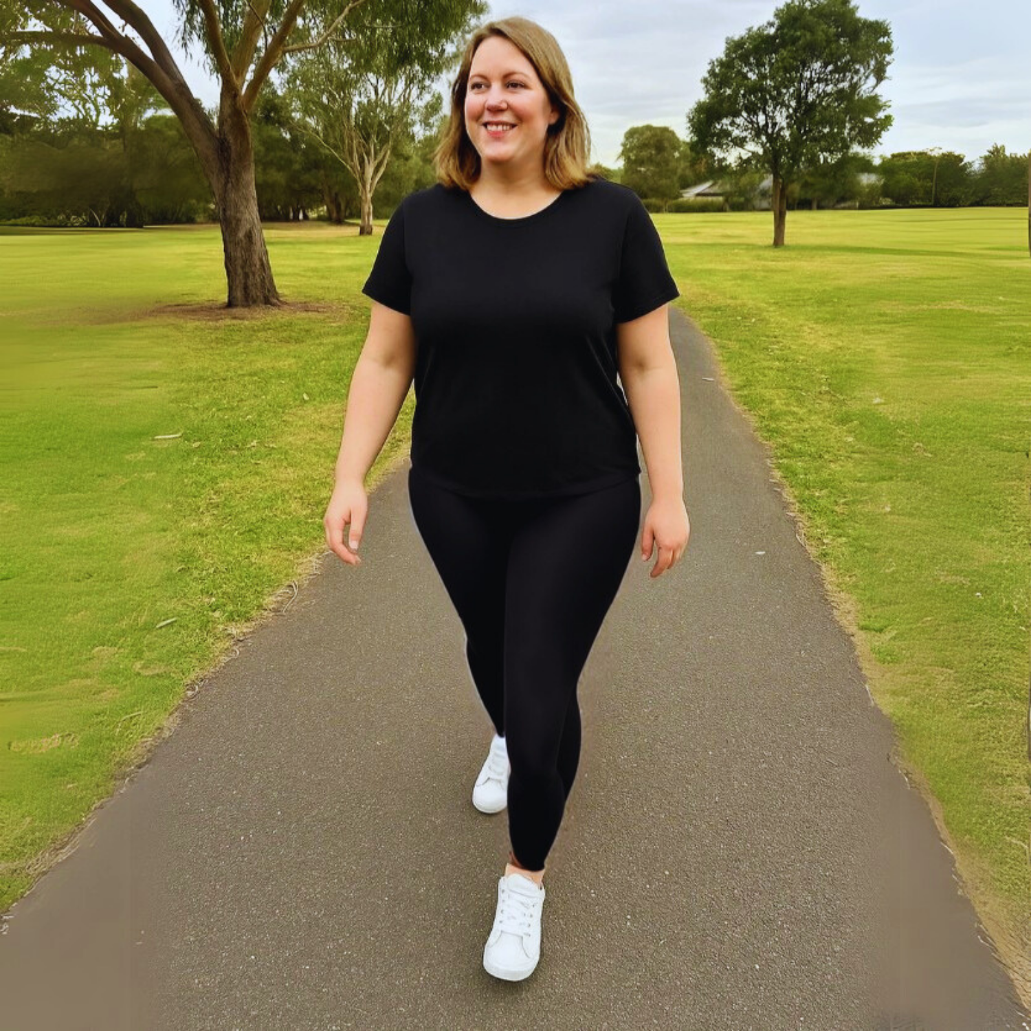 Veronica Fleece Lined Women's Plus-Size Leggings Black Sizes 8 - 30+