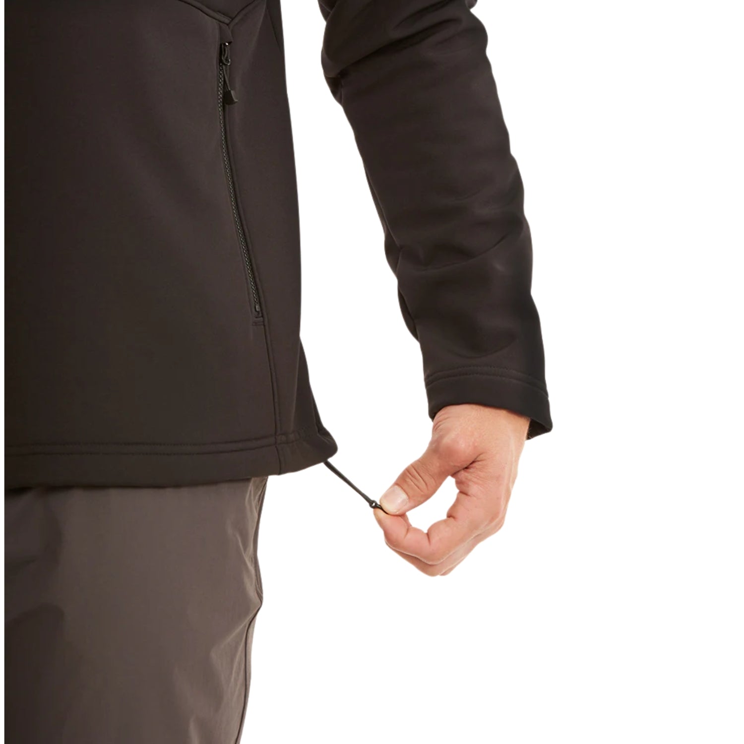 XTM Howl Unisex Softshell Jacket Black Plus Size 2XL - 3XL
