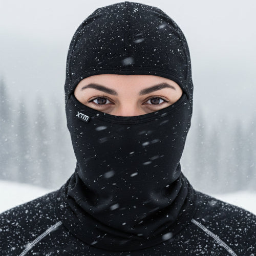 XTM Merino Wool 170gm & Tencel blend Stretch Balaclava Black
