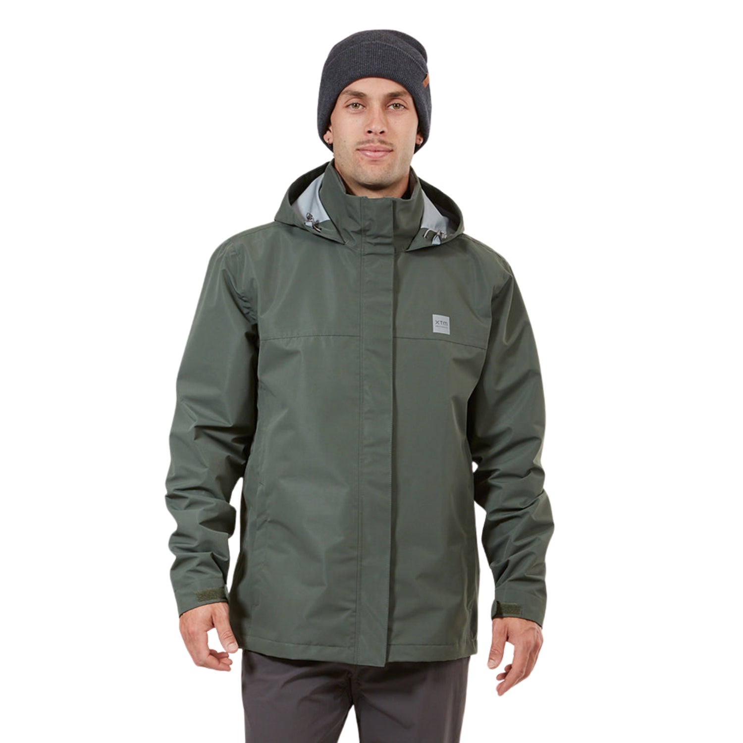 XTM NewK Mens Plus Size Rain Shell Jacket Khaki Green Sizes XL - 3XL