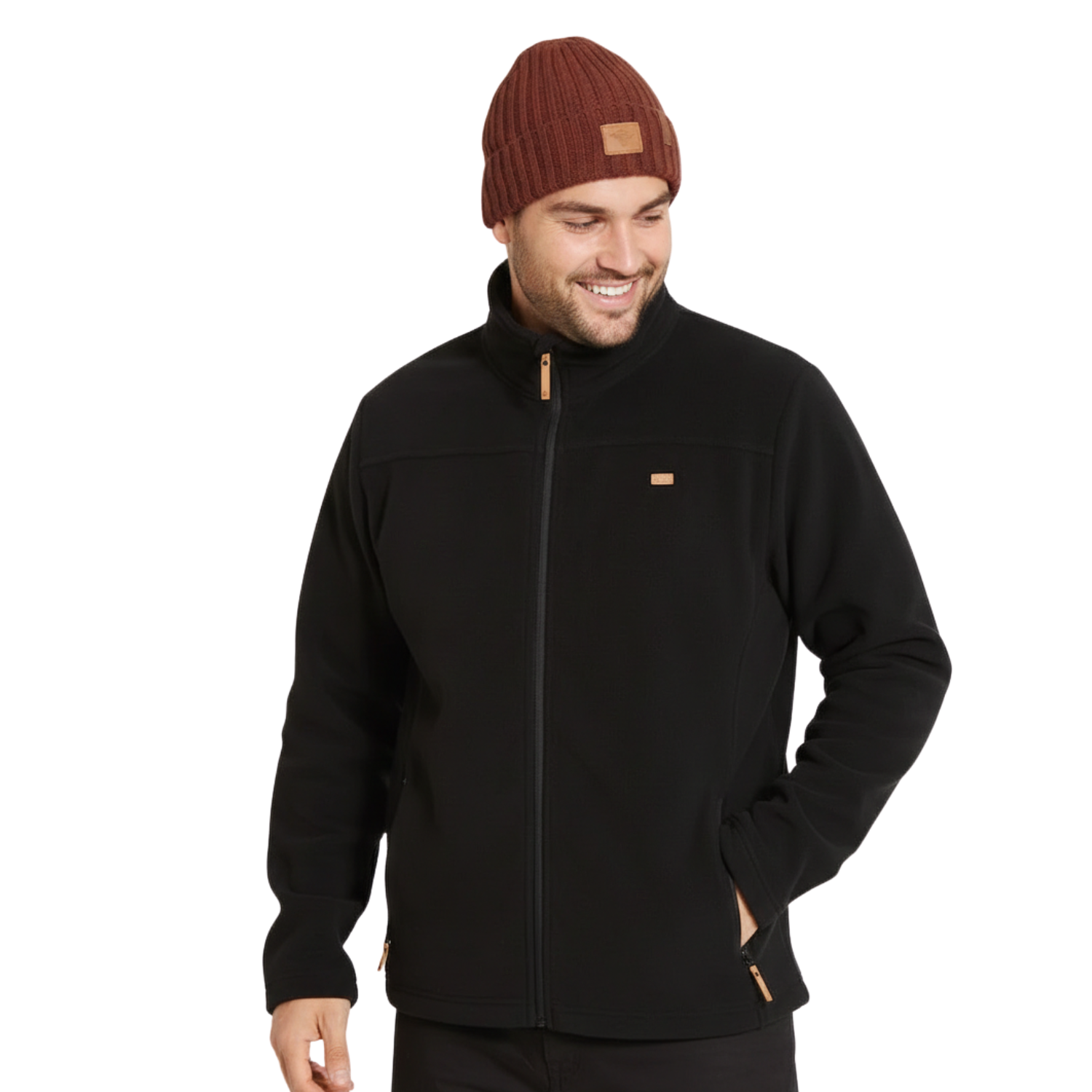 XTM Wanderer Men's Plus Size Fleece Jacket Black Size 3XL