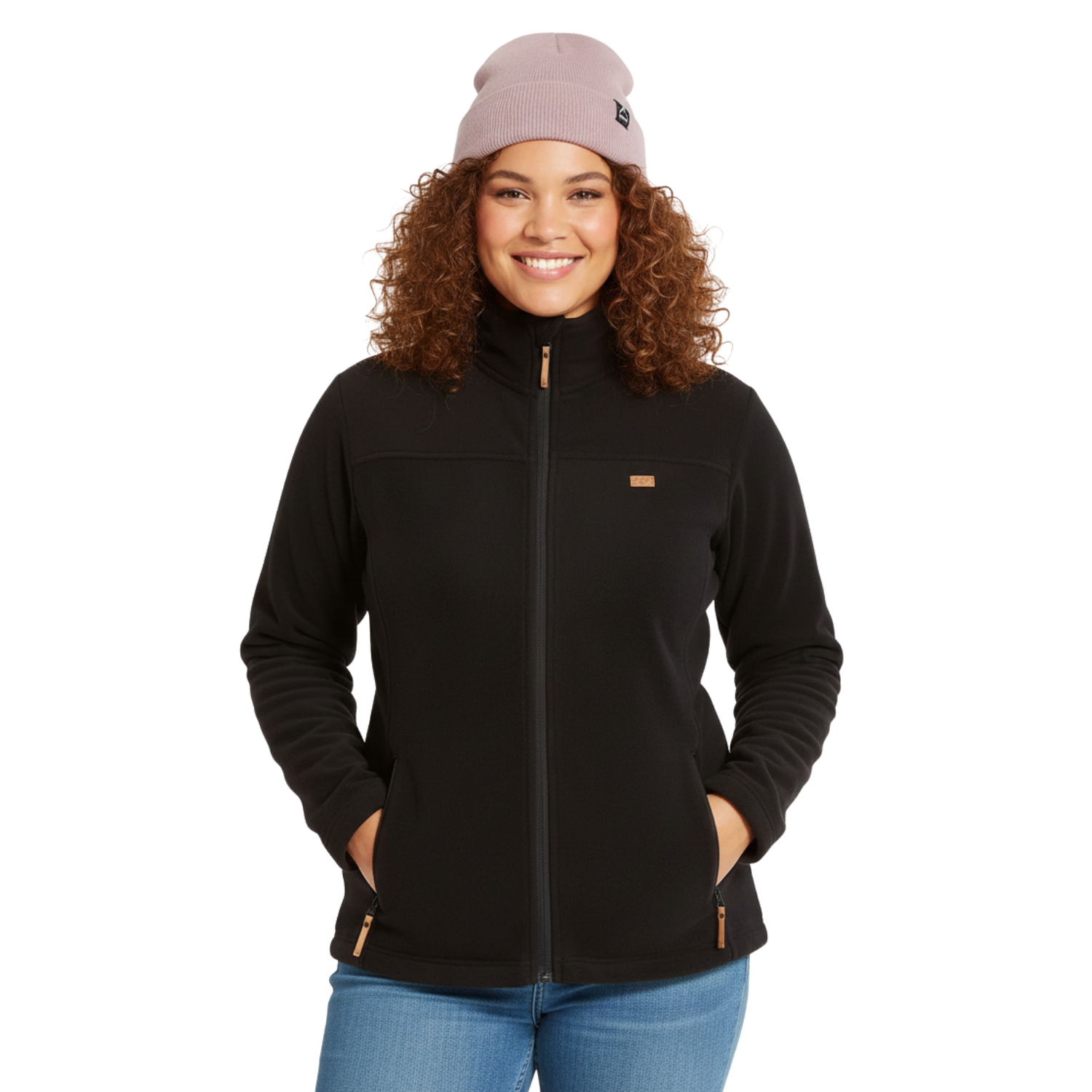 XTM Wanderer Women’s Plus Size Fleece Jacket Black Size 18