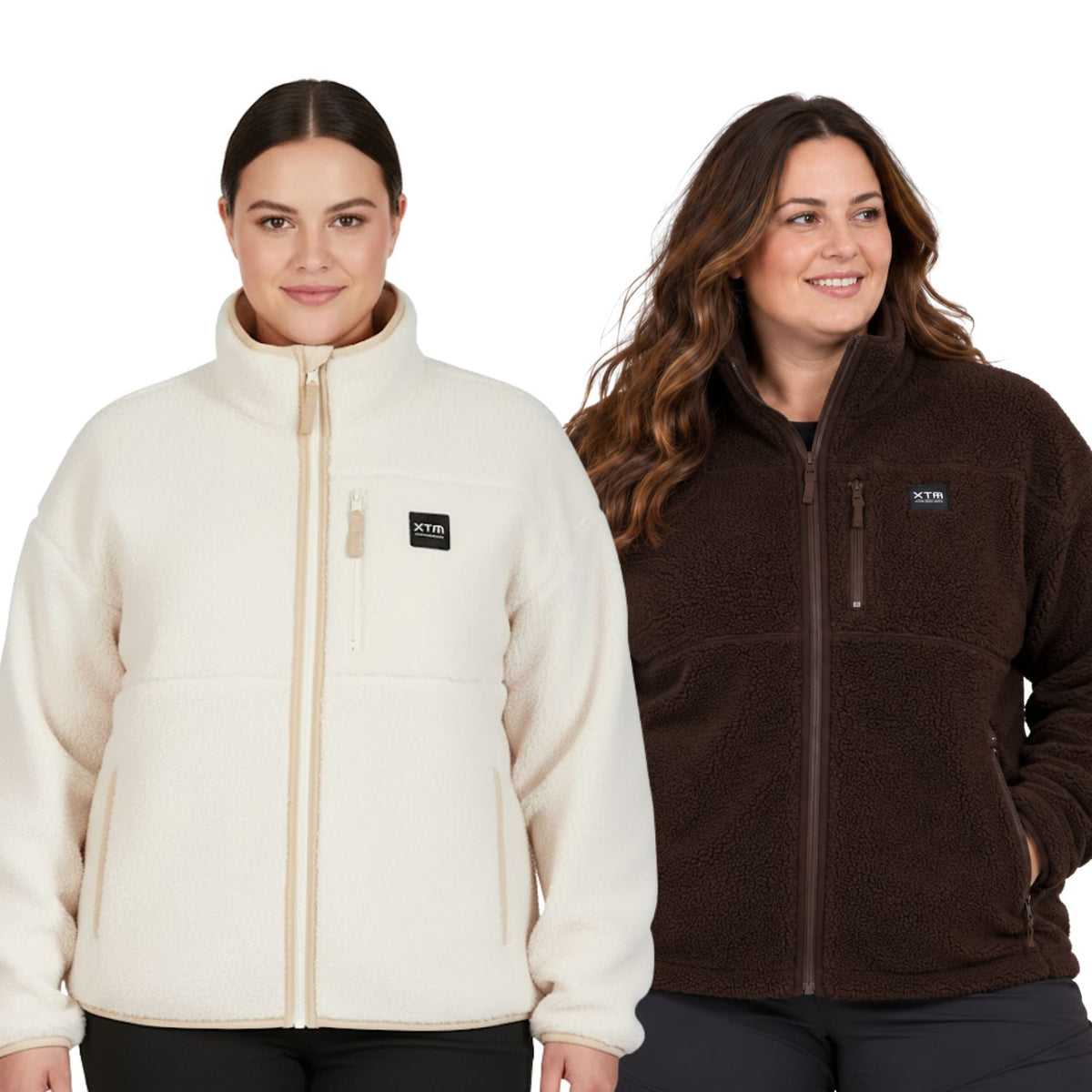 XTM Banksia Womens Plus Size Full Zip Fleece Jacket Size 18-22