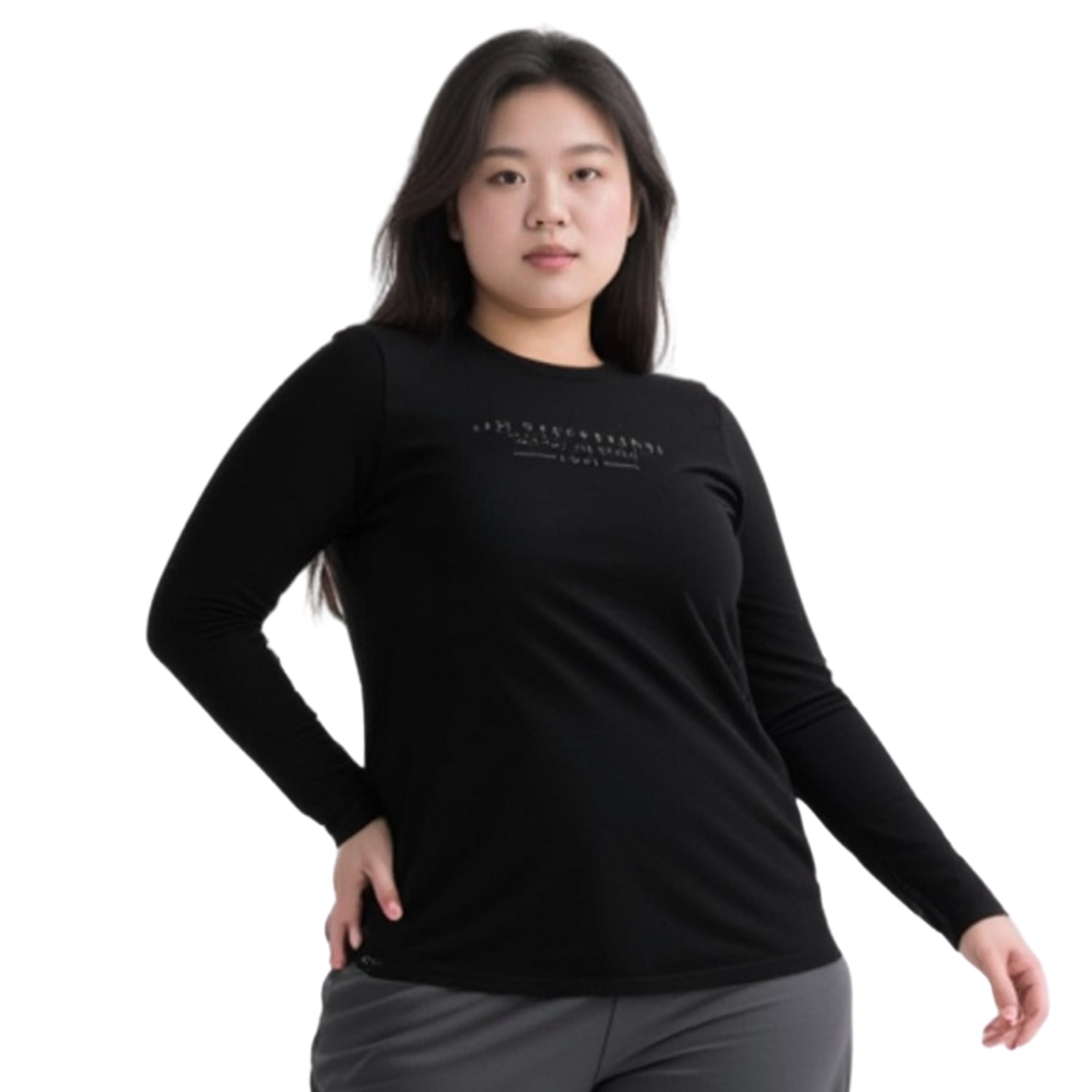 XTM Mountain Merino Wool Unisex Long Sleeve Shirt Black Sizes 2XL-4XL