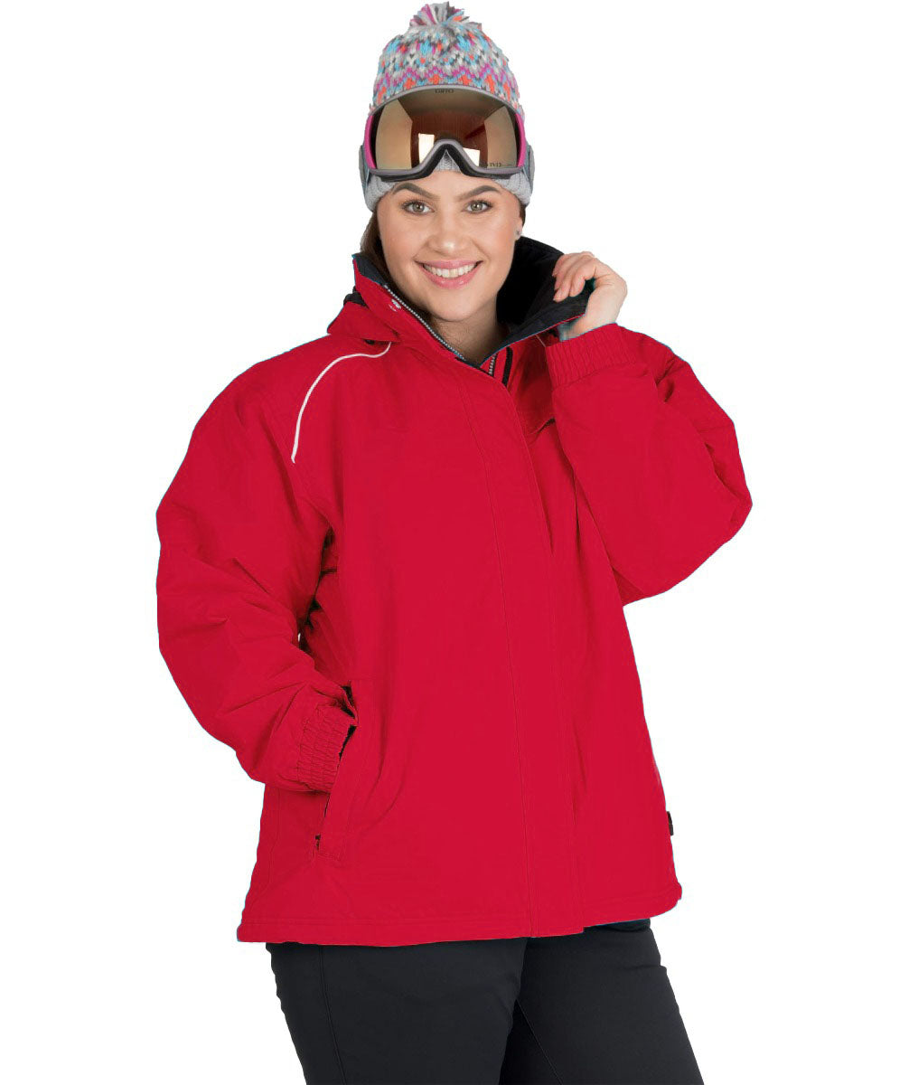 CLEARANCE - Vermont Womens Plus Size Snow Jacket Red Size 20