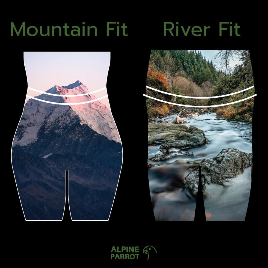 Alpine Parrot Ponderosa Hiking Pants River Fit Sizes US 14-22 Sandstone