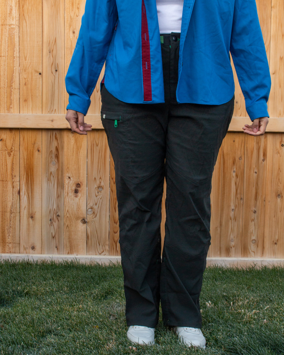 Alpine Parrot Ponderosa Hiking Pants River Fit Sizes US 18-24 Black