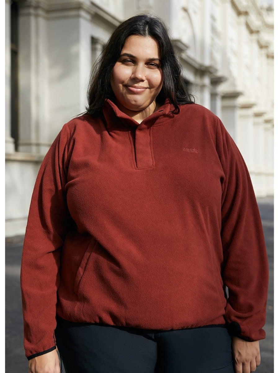 Amble Feathertop Women’s Fleece Terracotta Plus Size 4XL