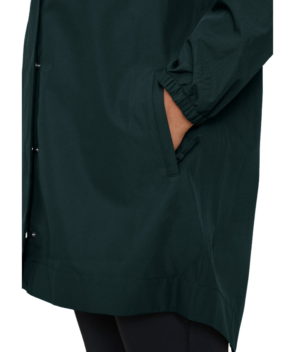 Amble Refuge Womens Plus Size Waterproof Jacket Long Eucalyptus XL-5XL