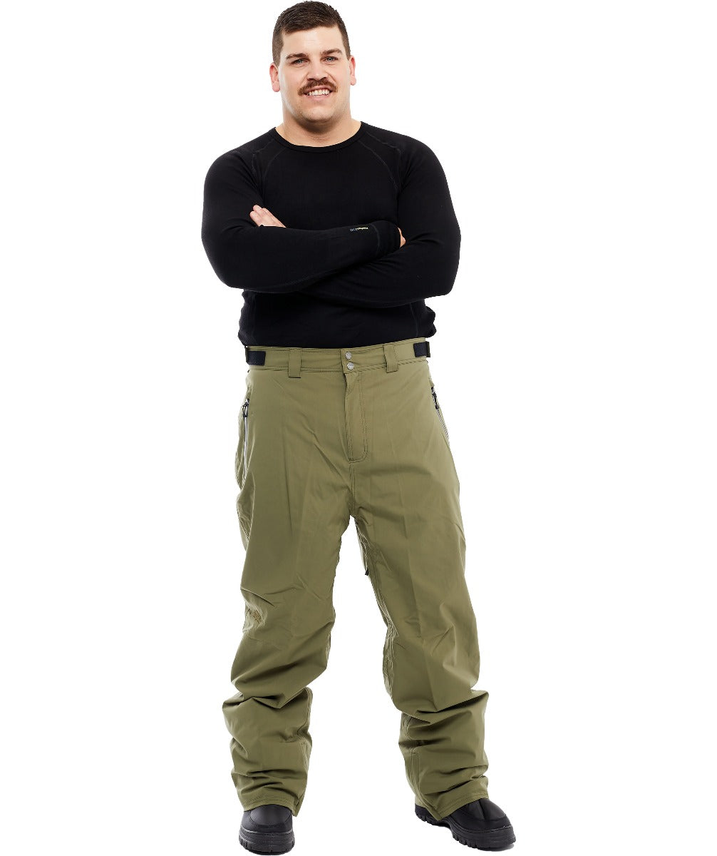 Cartel Arctic Stretch Mens Ski Pants Army Short & Regular 2XL-10XL