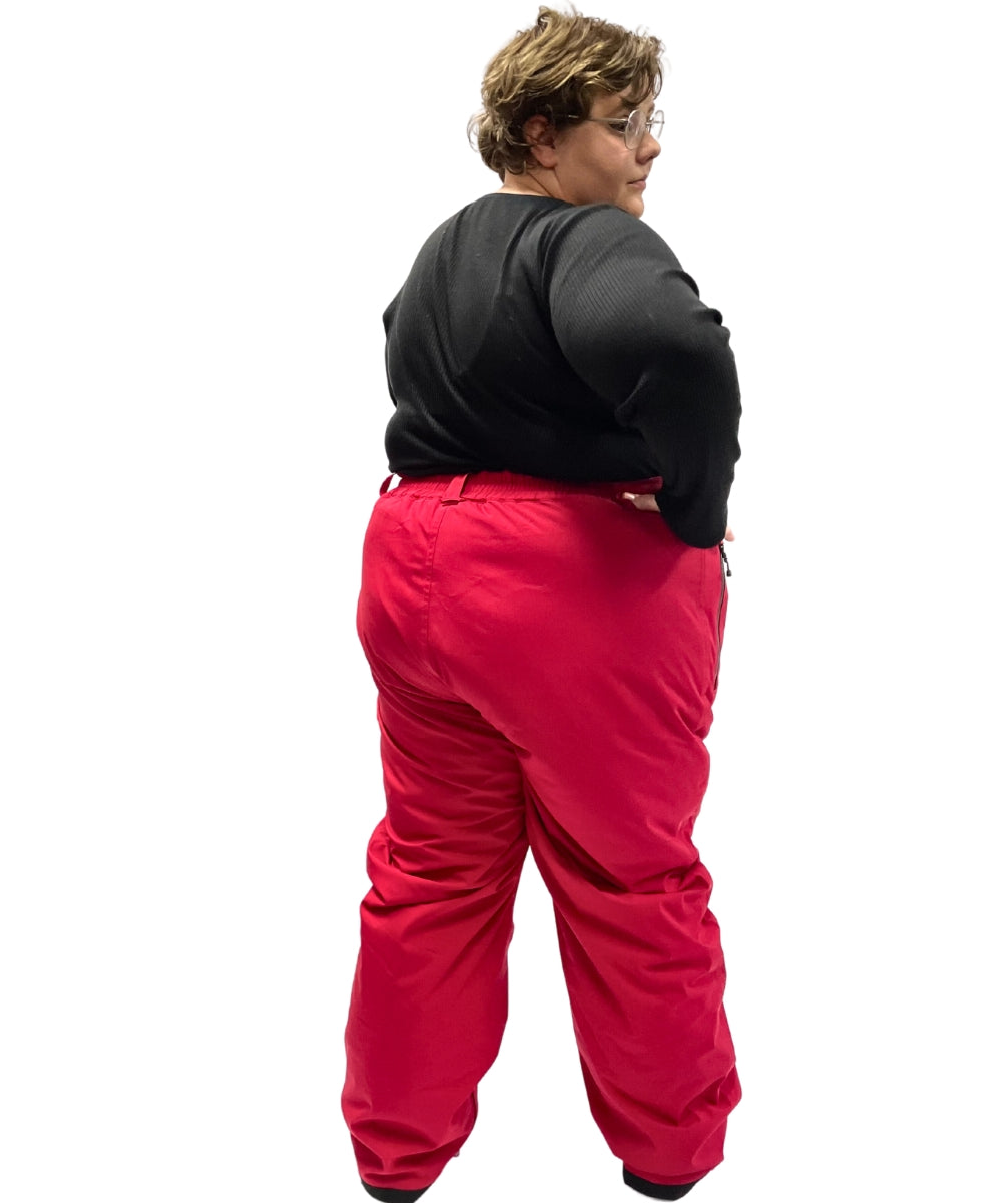 CLEARANCE - Cartel Arctic Stretch Womens Snow Pant Cherry Ripe 2XL-7XL