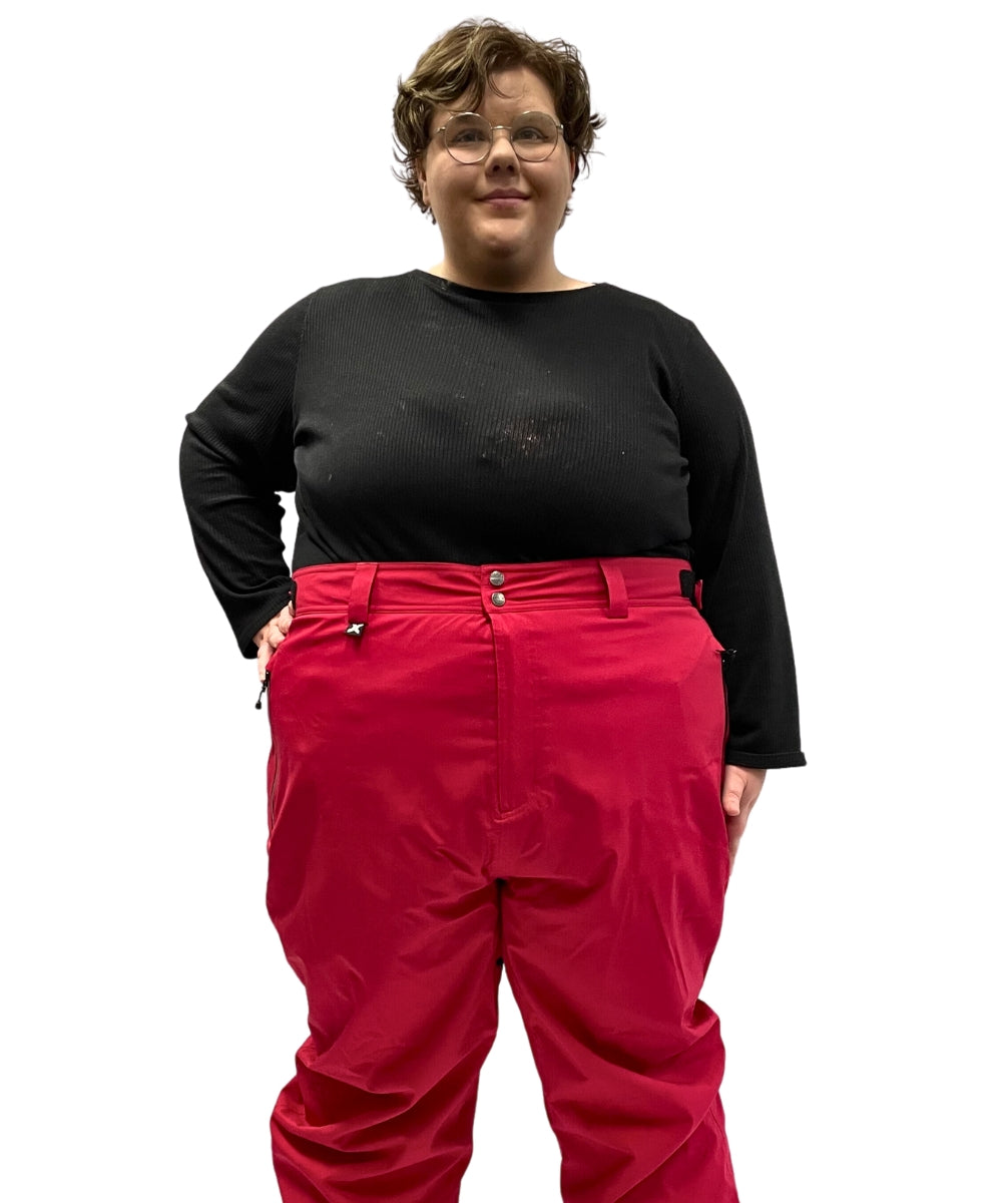 CLEARANCE - Cartel Arctic Stretch Womens Snow Pant Cherry Ripe 2XL-7XL