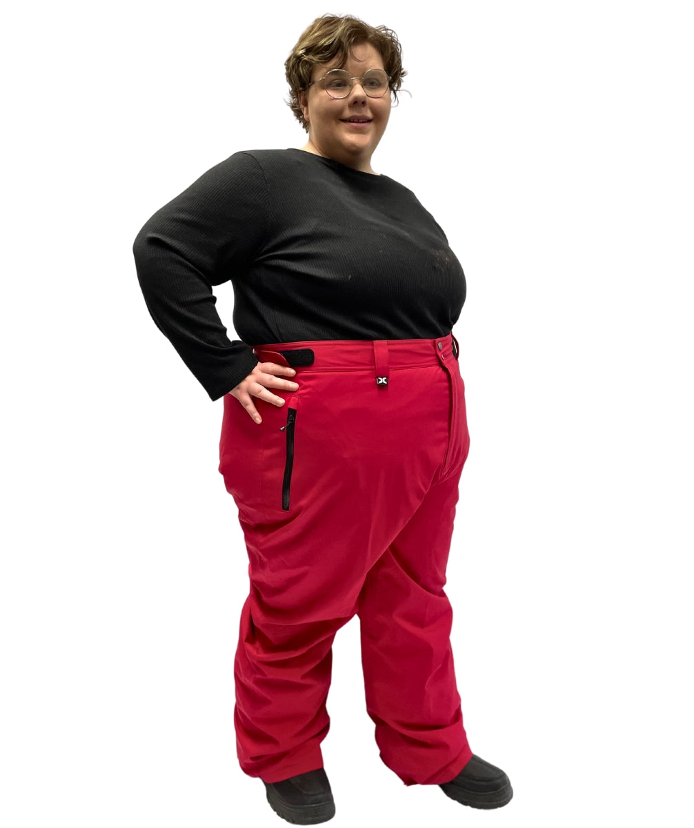CLEARANCE - Cartel Arctic Stretch Womens Snow Pant Cherry Ripe 2XL-7XL