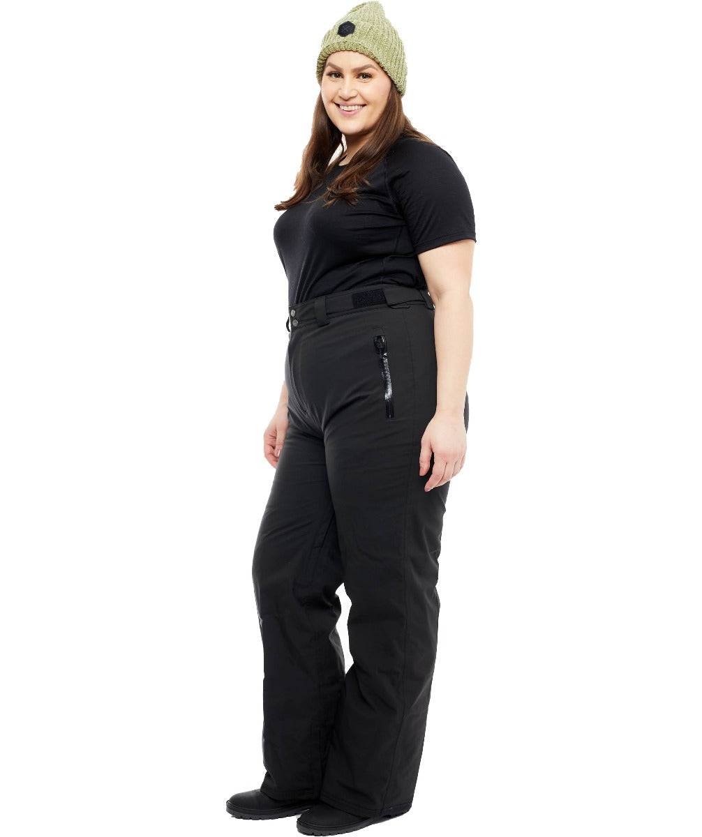 Cartel Arctic Stretch Womens Snow Pant Black Extra Short, Short & Regular 2XL-10XL
