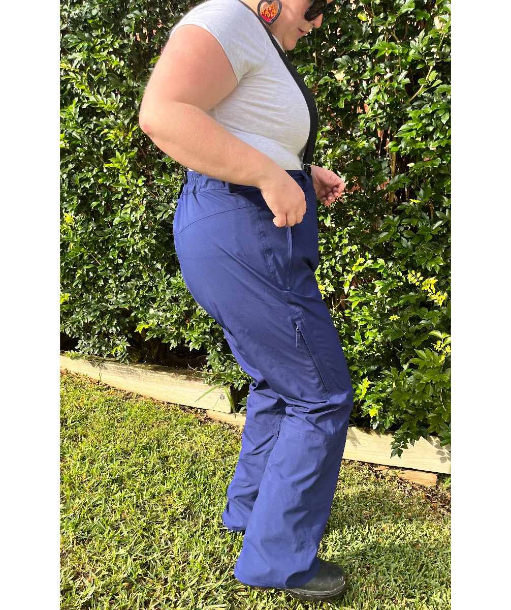 CLEARANCE - Cartel Canuck Stretch Shell Pants Blueberry Navy Size 20