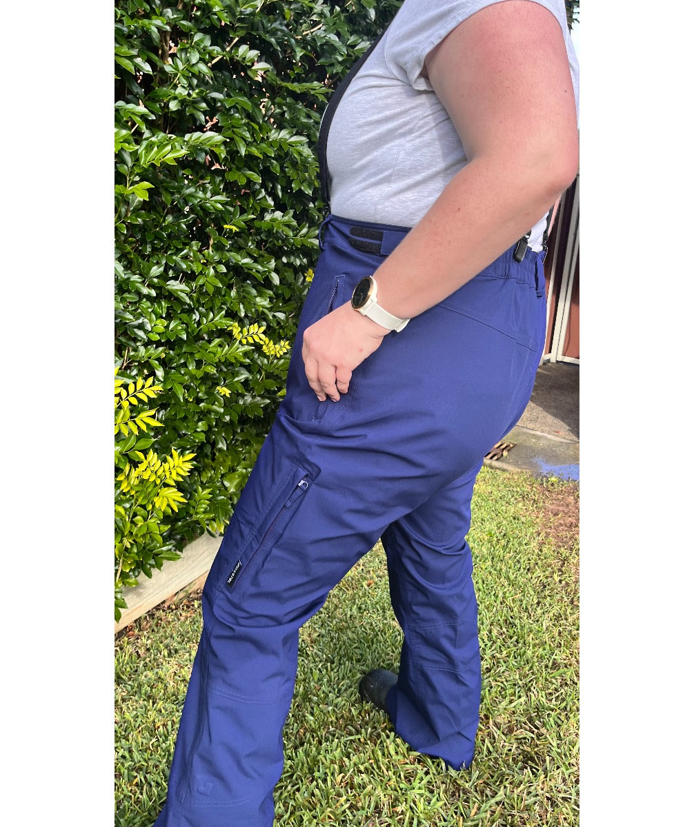 CLEARANCE - Cartel Canuck Stretch Shell Pants Blueberry Navy Size 20