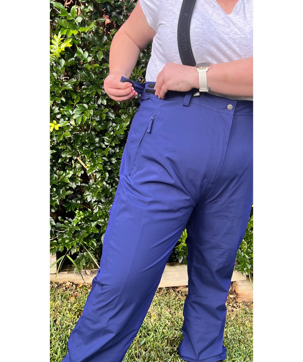 CLEARANCE - Cartel Canuck Stretch Shell Pants Blueberry Navy Size 20