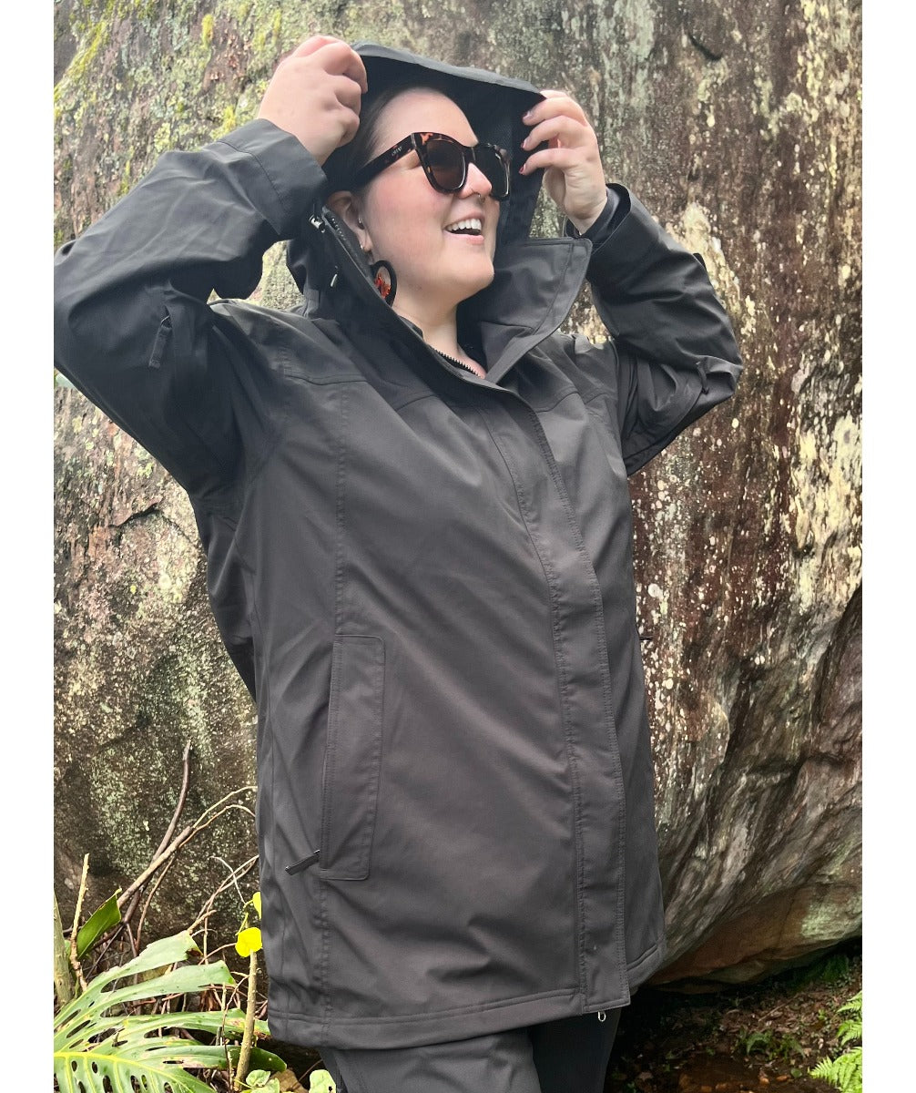 Cartel Seattle Stretch Shell Jacket Black Women's Plus Sizes 20 - 30