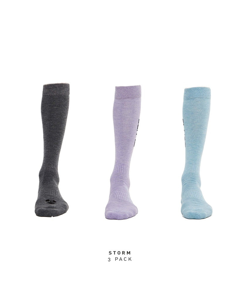 Elude Fire Merino Wool Ski Socks 3 Pack Sizes 7 - 14