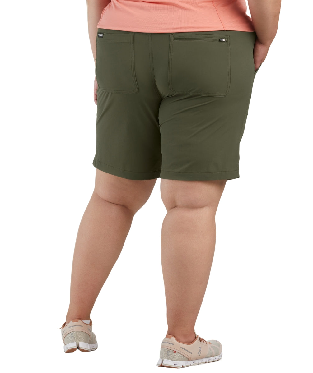 Womens plus size walking shorts cheap