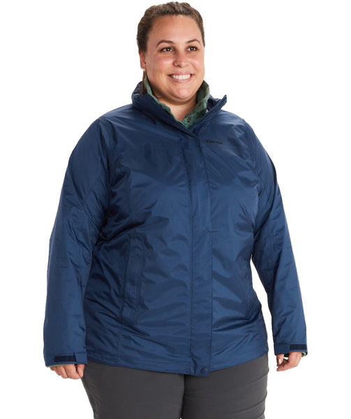 Buy Marmot Women s Precip Eco Shell Rain Jacket Arctic Navy 1X 3X Online Plus Outdoor
