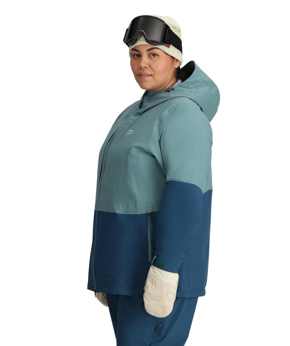Outdoor Research Carbide Womens Plus Size Shell Jacket Neptune USA Size  4X