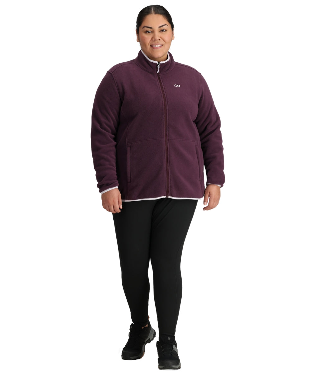 Outdoor Research Polartec 200 Women's Plus Size Fleece Jacket Amethyst 1X-3X