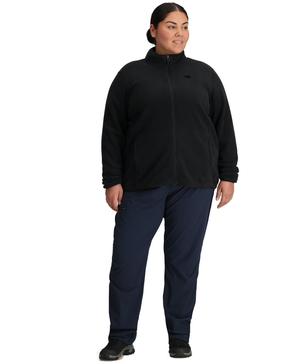 Outdoor Research Polartec 200 Women's Plus Size Fleece Jacket Black Sizes 1X-3X