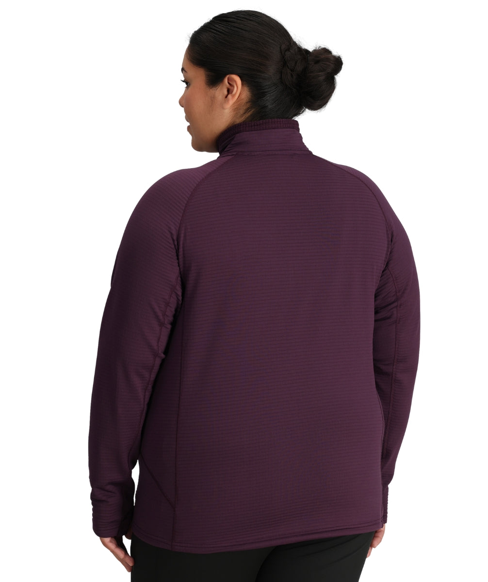 Outdoor Research Vigor Women’s Plus Size Half Zip Grid Fleece Amethyst Sizes 1X-4X