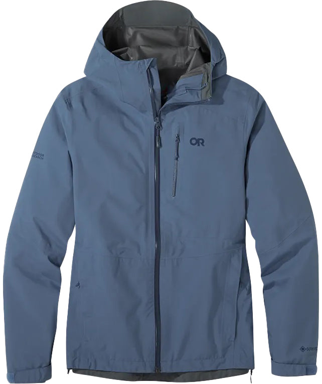 Outdoor Research Women’s Aspire II Goretex Rain Shell Jacket Nimbus Blue size 1X