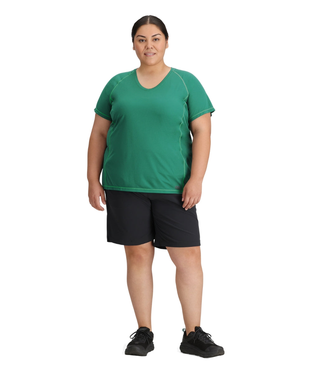 Outdoor Research Echo Womens Plus Size T-Shirt Green 2X - 4X