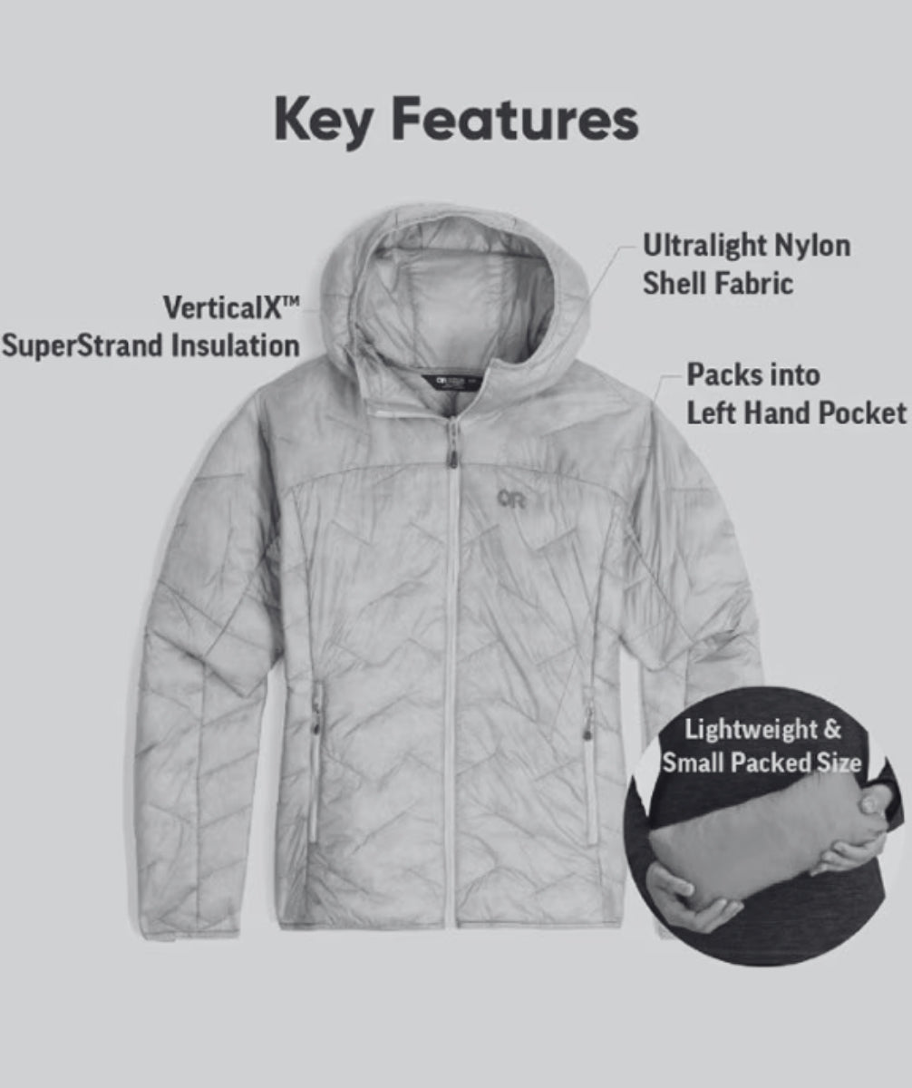 Outdoor Research Womens Plus Size SuperStrand LT Hoodie Pink 2X-4X
