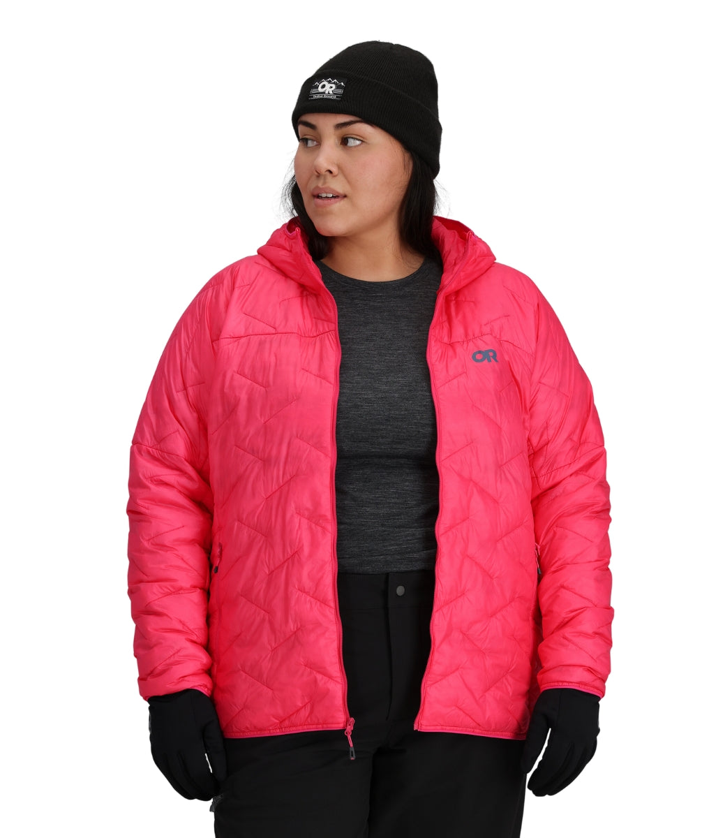 Outdoor Research Womens Plus Size SuperStrand LT Hoodie Pink 2X-4X