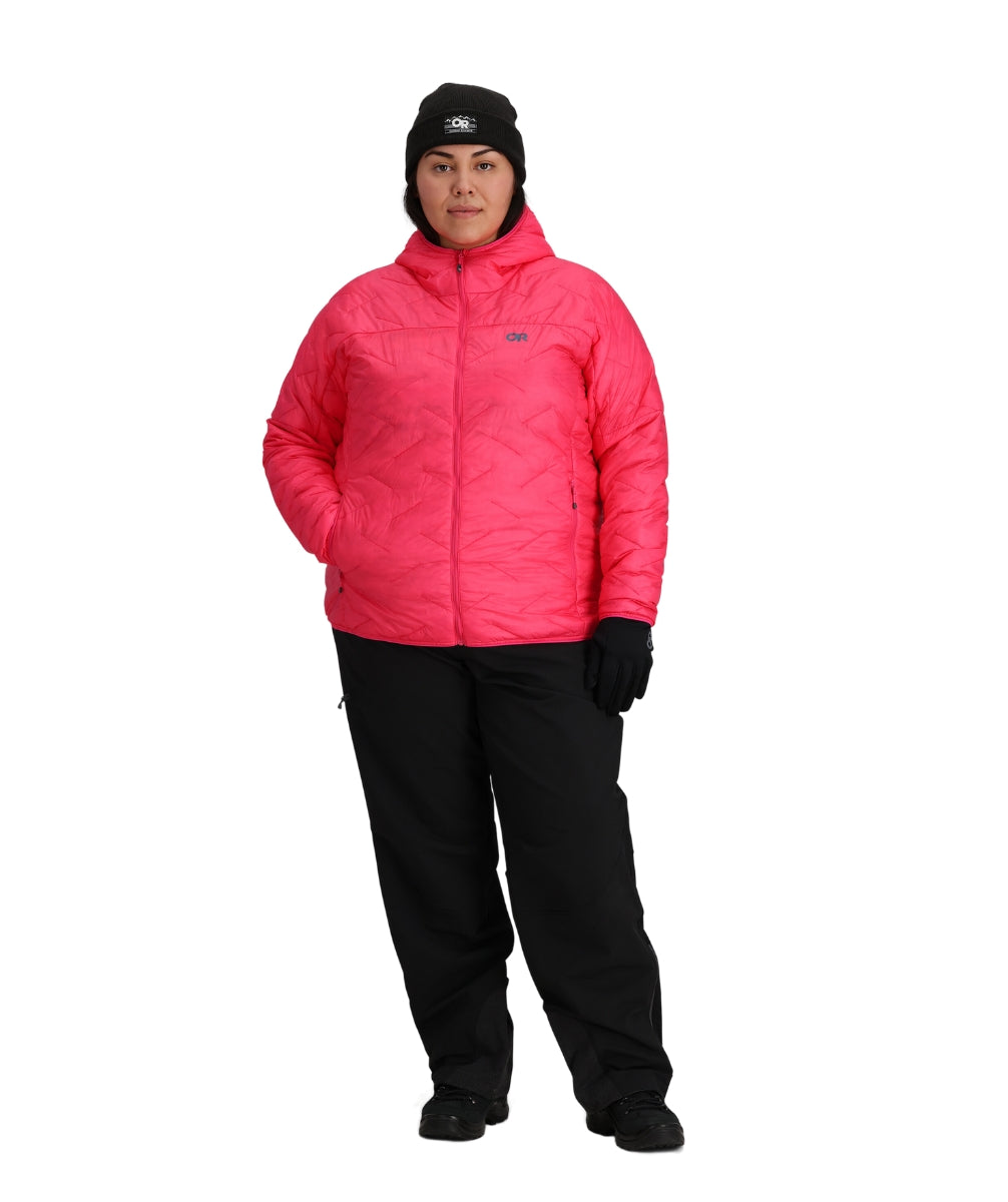 Outdoor Research Womens Plus Size SuperStrand LT Hoodie Pink 2X-4X