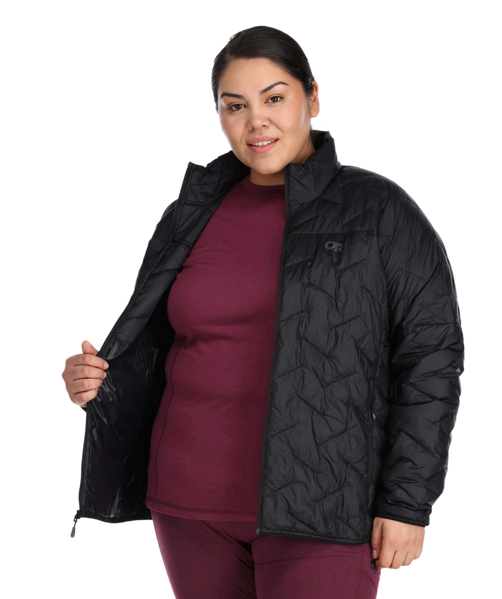 Outdoor Research SuperStrand LT Hoodie Black Womens Plus Size 1X-4X