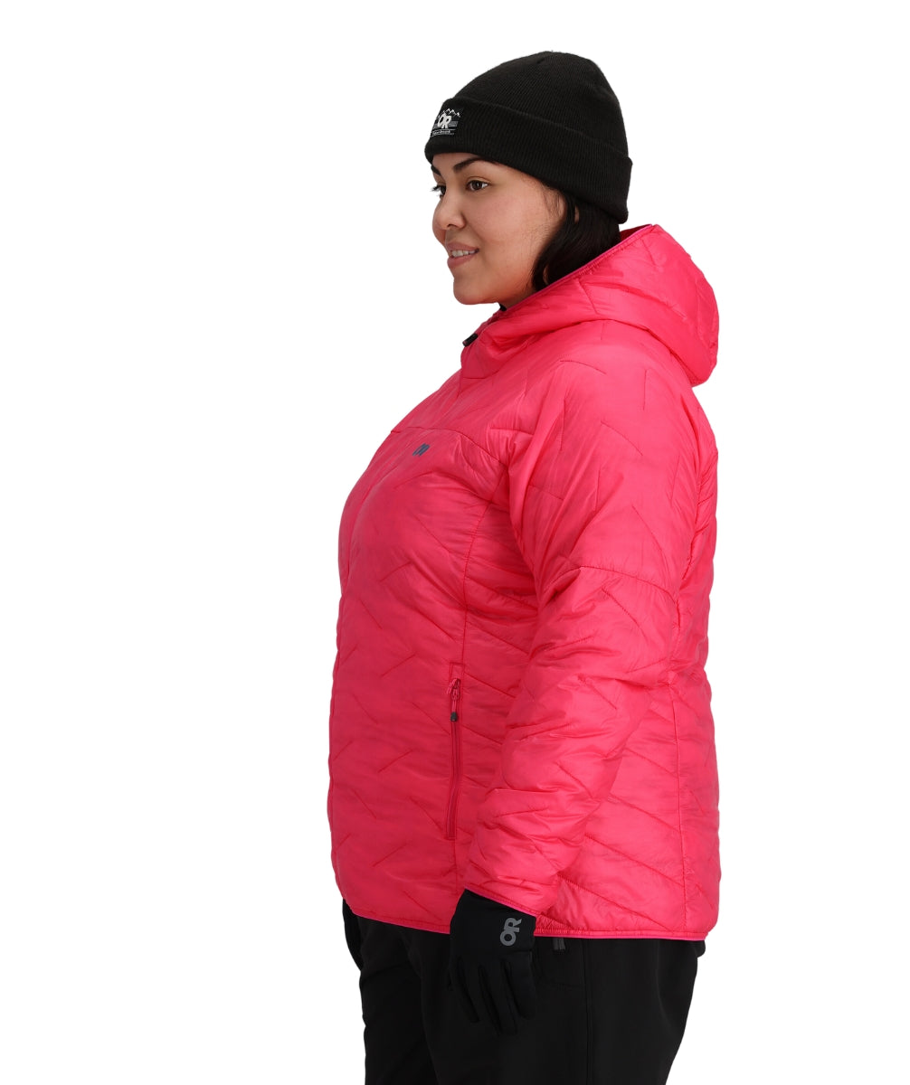 Outdoor Research Womens Plus Size SuperStrand LT Hoodie Pink 2X-4X