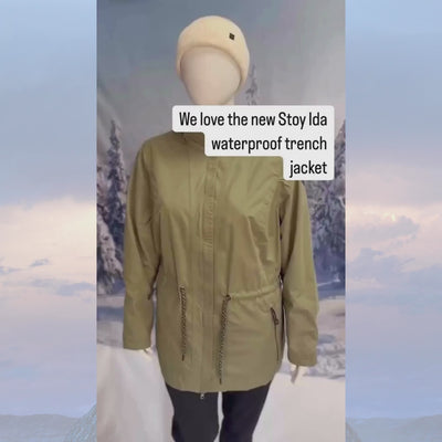 Stoy Ida Womens Plus Size Waterproof Shell Jacket Video