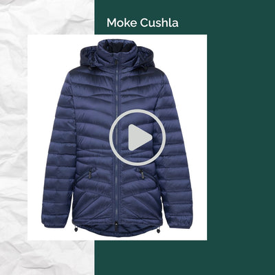 Moke Cushla Womens Plus Size Down Jacket Moonlight Size 3XL -4XL Short Video