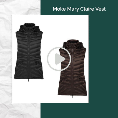 Mary Claire - Womens 90_10 Packable Plus Size Vest Chocolate 2XL - 4XL shortened video 
