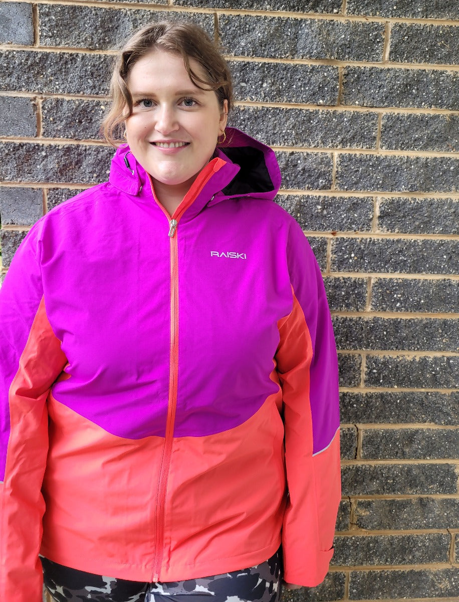 CLEARANCE - Raiski Maaren Womens Plus Size Rain Jacket Crocus Purple sizes 22-24