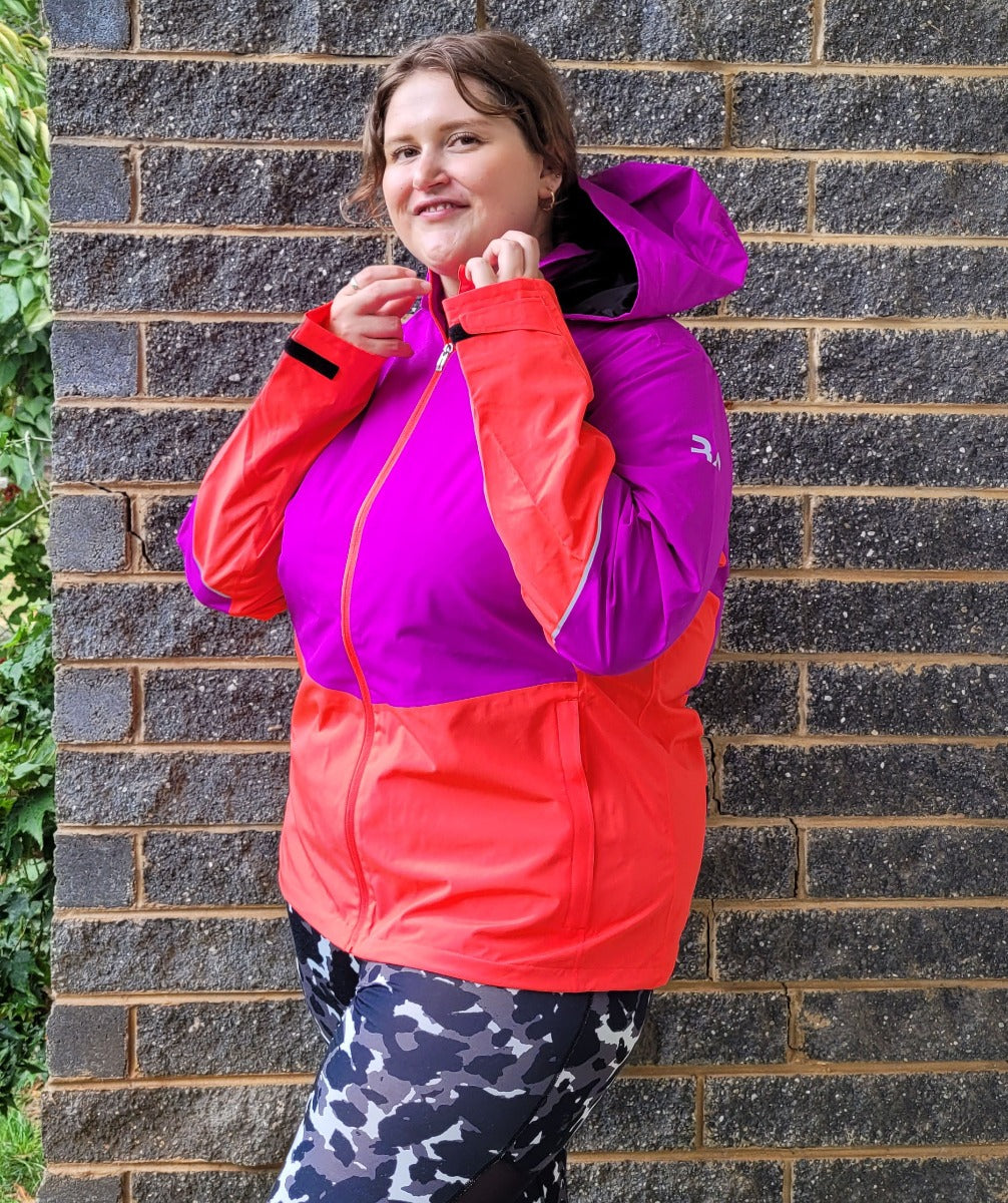 CLEARANCE - Raiski Maaren Womens Plus Size Rain Jacket Crocus Purple sizes 22-24