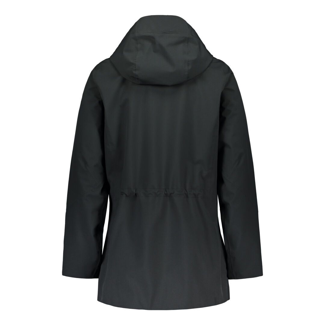 CLEARANCE - Raiski Magde Long Womens Plus Size Rain Shell Jacket Black Size 22