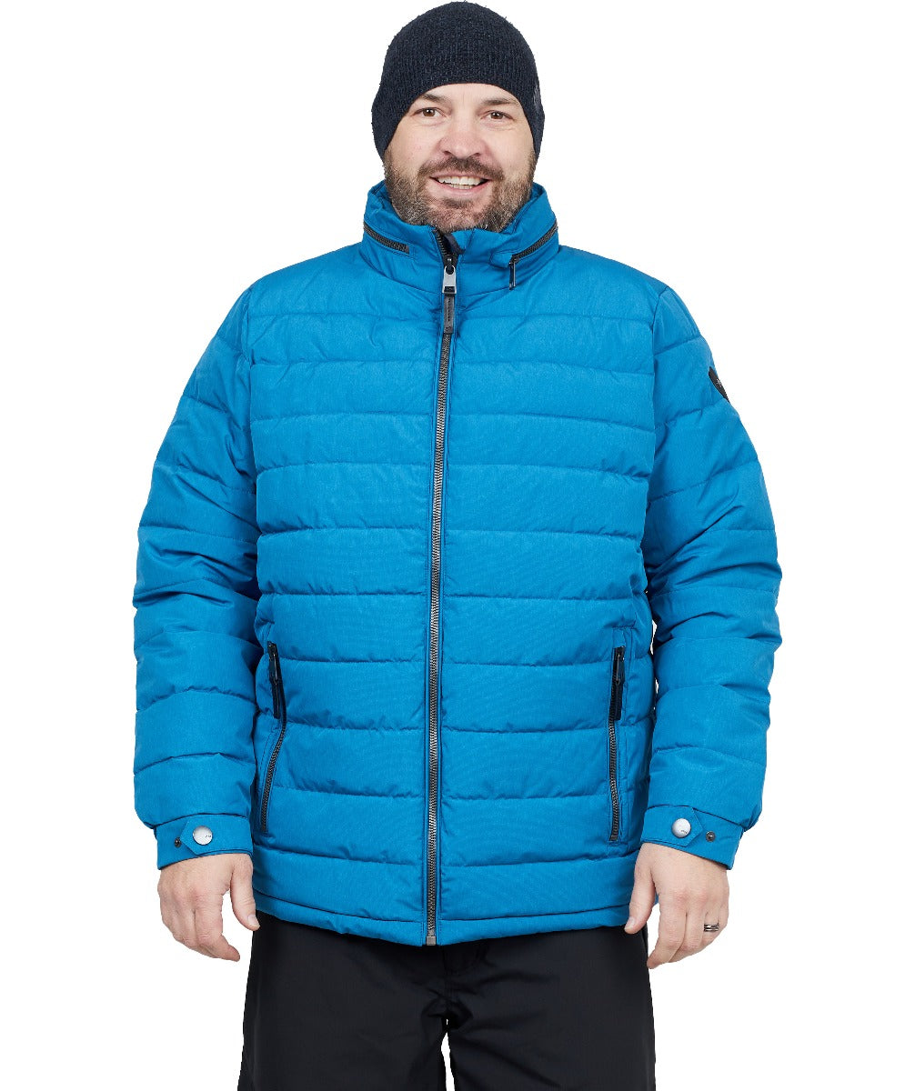 CLEARANCE - Stoy Friedrich Mens Plus Size Puffer Jacket Blue Sizes 2XL
