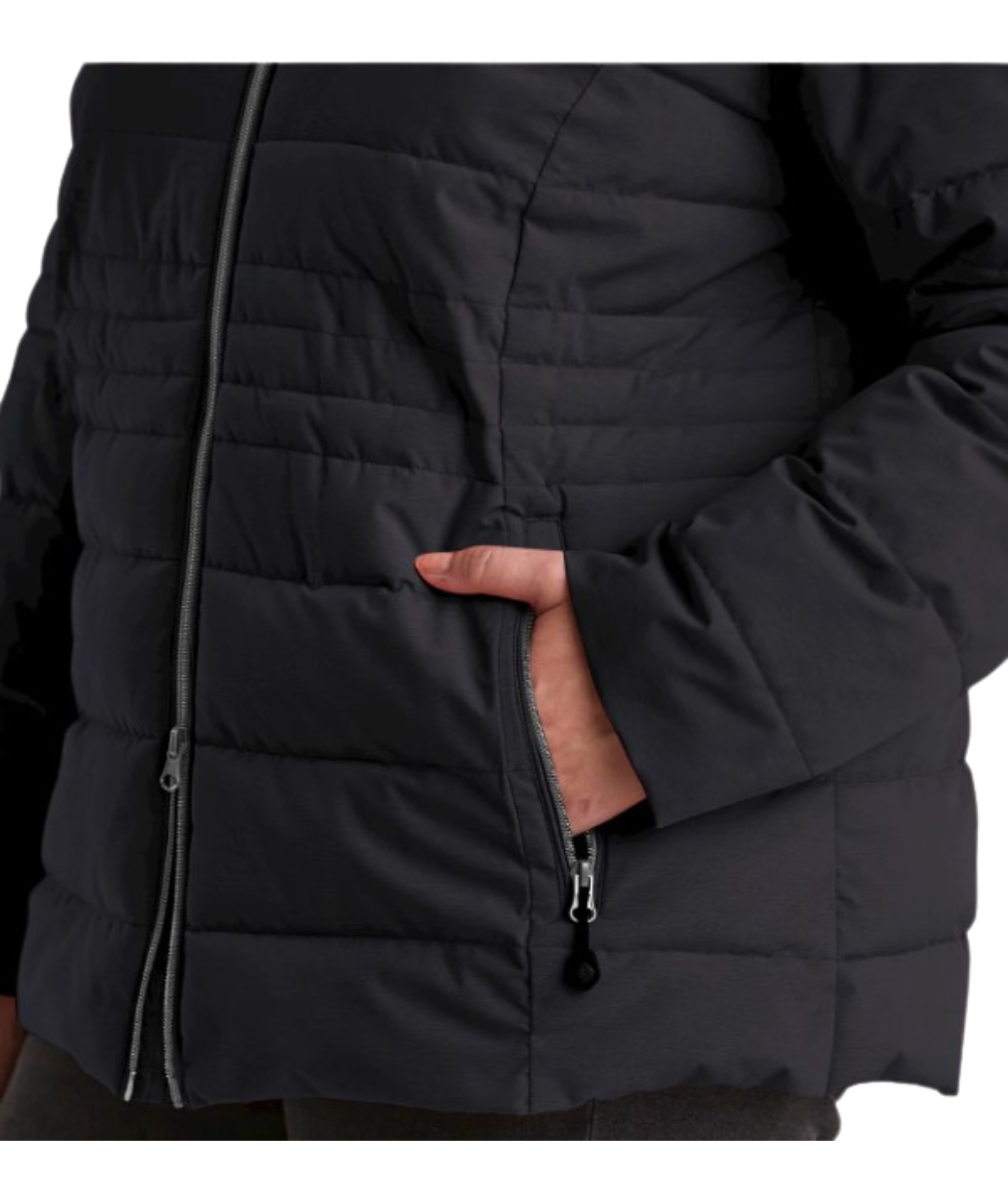 STOY Mia Women’s Plus Size Puffer Jacket Black Blue Size 20