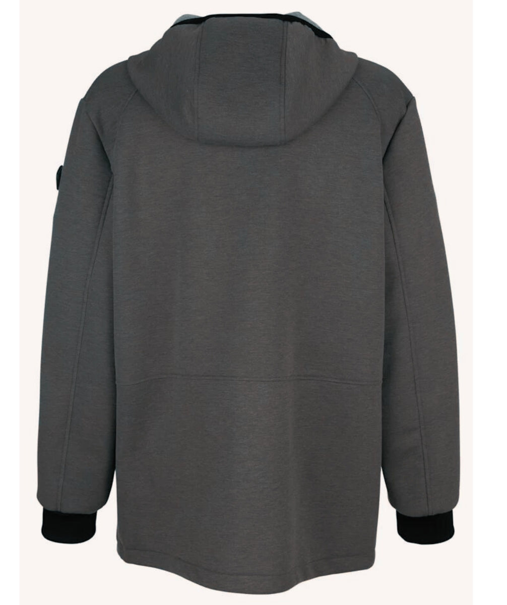 Clearance - Stoy Scuba Mens Plus Size Zip Jacket Grey Sizes 2XL-6XL
