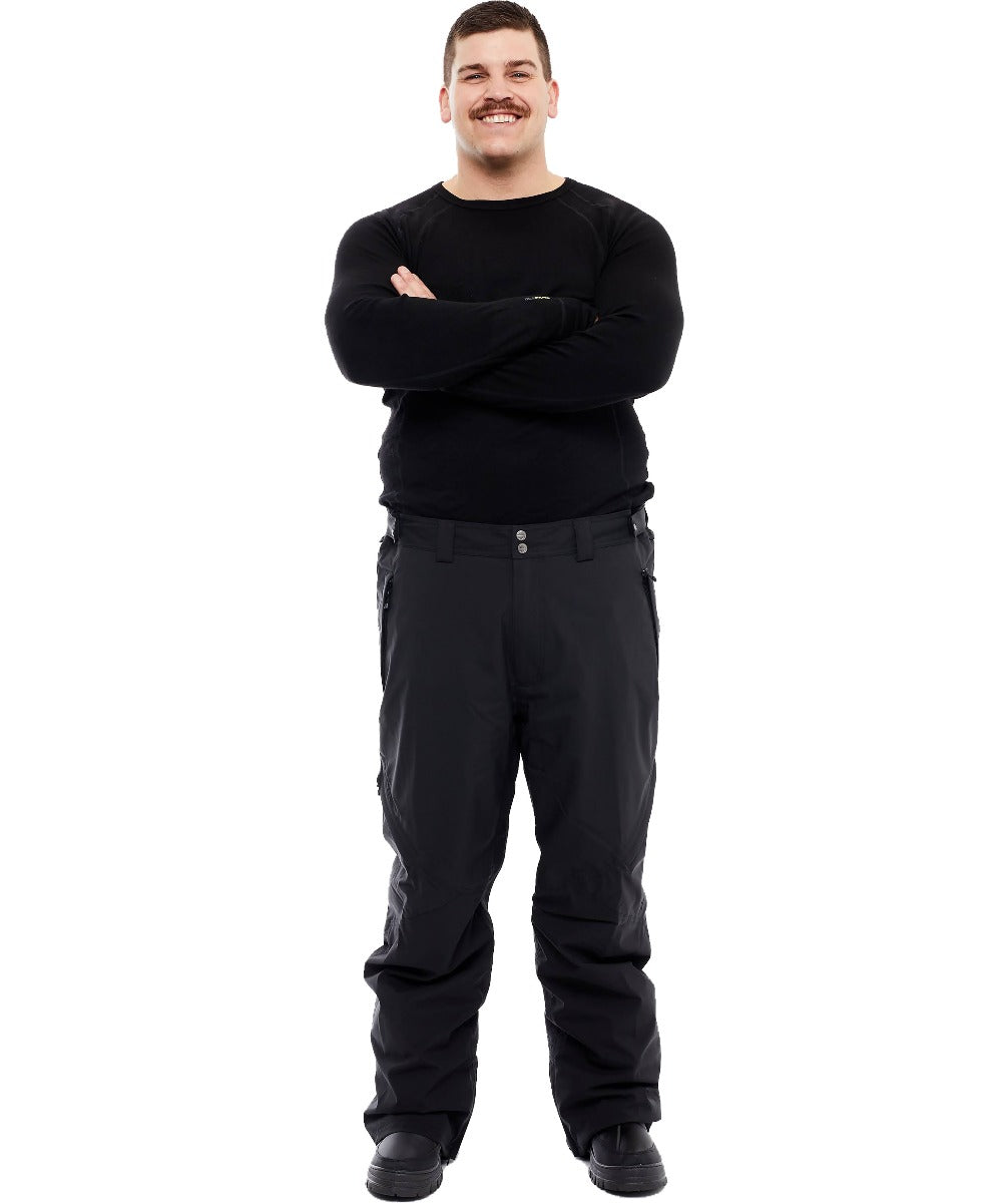 XTM Argentina Men's Plus Size Snow Pant Black 2XL-7XL