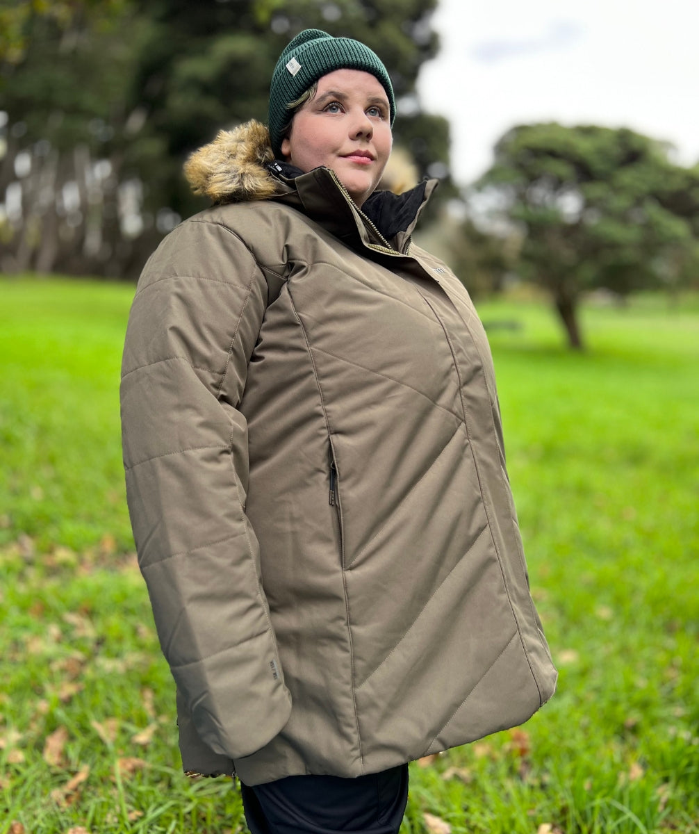 CLEARANCE - XTM Mont Blanc Womens Long Jacket Ivy Green 18-22